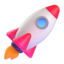 Rocket launching to represent getting started